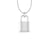 Padlock Lab-Grown Diamond + Solid Gold Pendant Necklace