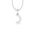 Crescent Moon Lab-Grown Diamond + Solid Gold Pendant Necklace