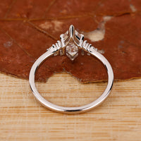customise ring with hexagon engagement ring style.