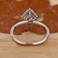 Buy Engagement ring in lozenge diamond engagement ring style.