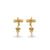 Cross Lab-Grown Diamond  + Solid Gold Stud Earrings
