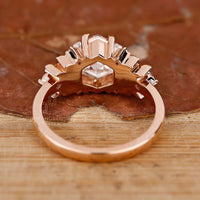 Buy Engagement ring with vintage style details.