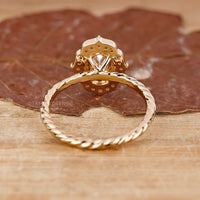 Buy Engagement ring with twisted rope ring design.