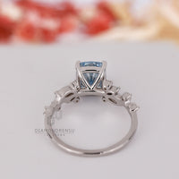 White gold ring with a sleek, polished finish.