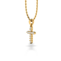 Cross Lab-Grown Diamond + Solid Gold Pendant Necklace