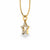 Open Star Lab-Grown Diamond + Solid Gold Pendant Necklace