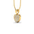 Chubby Heart Lab-Grown Diamond + Solid Gold Pendant Necklace