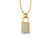 Padlock Lab-Grown Diamond + Solid Gold Pendant Necklace