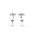 Cross Lab-Grown Diamond  + Solid Gold Stud Earrings
