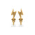 Lightning Bolt Lab-Grown Diamond Stud + Solid Gold Earrings