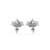 Lotus Stud Lab-Grown Diamond + Solid Gold Earrings