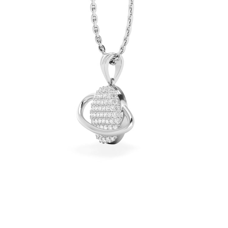 Planet Lab-Grown Diamond + Solid Gold Pendant Necklace