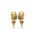 Padlock Lab-Grown Diamond Stud + Solid Gold Earrings