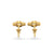 4 Leaf Open Clover Lab-Grown Diamond Stud + Solid Gold Earrings