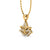 Lotus Lab-Grown Diamond + Solid Gold Pendant Necklace