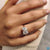Unique engagement ring showcasing a distinctive design.