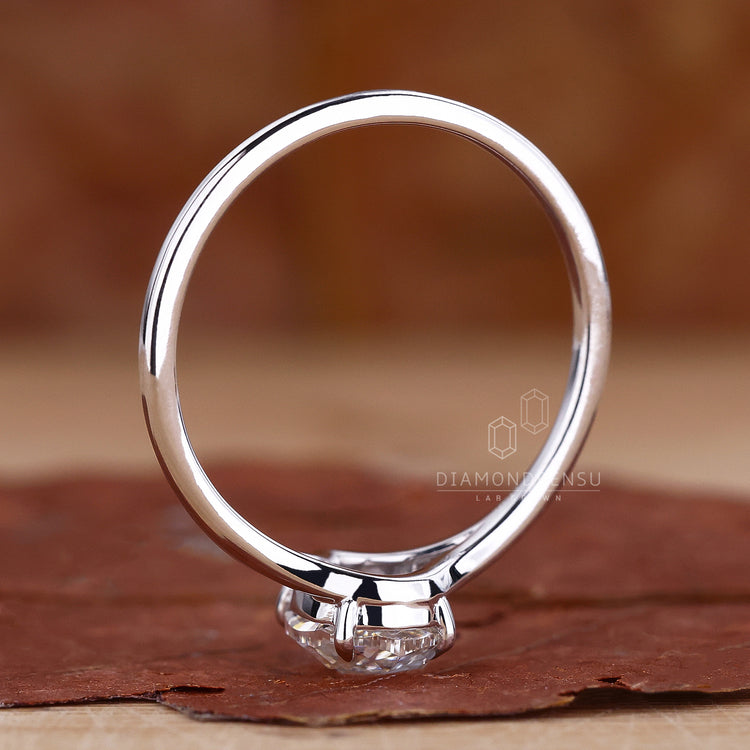 Lab Grown Diamond set in IGI certified ring.
