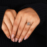 Solitaire diamond ring designed with IGI certified lab grown stones.