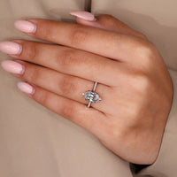 Claw prong setting ring crafted as a custom diamond ring.