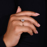 simple engagement ring in solitaire style.