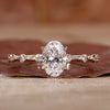 Oval Lab-Grown Diamond Hidden Halo Classic Ring 1 - 2 CT