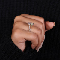 split shank band with round cut pave detail.