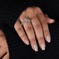 customise ring with hidden accent engagement ring style.