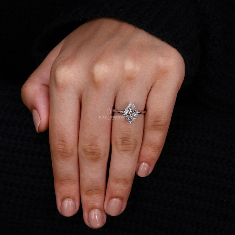 Customise ring with prong setting design.