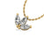 3 Petal Marquise Lab-Grown Diamond + Solid Gold Pendant Necklace