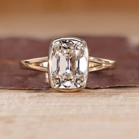 Cushion Old European Cut Ring solitaire style design.