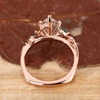 Buy Engagement ring with rose gold diamond ring.
