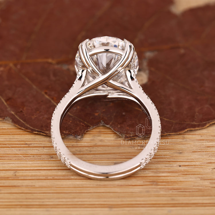 Oval diamond engagement ring available in every metal.