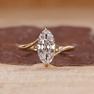 Marquise Old European Cut Ring solitaire style.