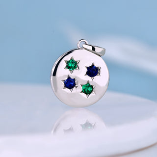 Multiple birthstone pendant with 1 to 4 stones