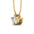 3 Petal Marquise Lab-Grown Diamond + Solid Gold Pendant Necklace