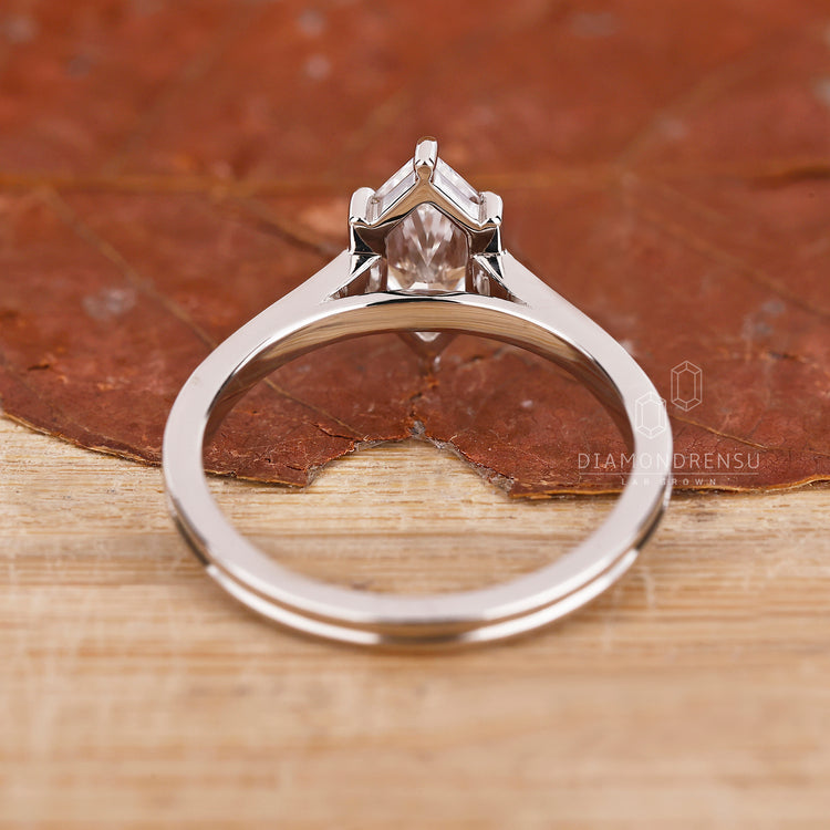 Buy Engagement ring with dual shank design.