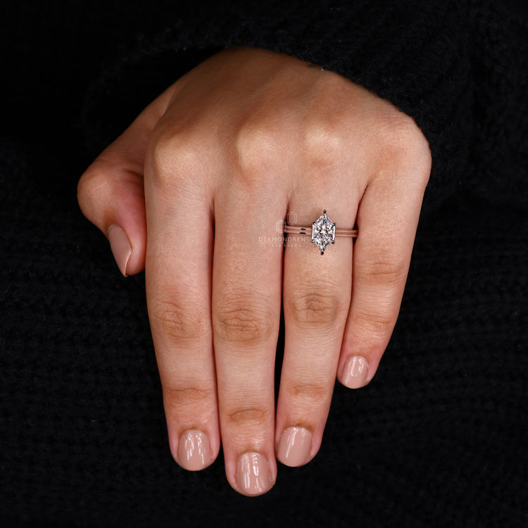customise ring with Dutch marquise style.