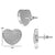 Chubby Heart Lab-Grown Diamond Stud + Solid Gold Earrings
