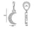 Crescent Moon Lab-Grown Diamond + Solid Gold Pendant Necklace