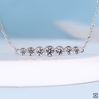 Round Brilliant Lab-Grown Diamond Bezel-Set Seven-Stone Bracelet 0.9 TCW - 18K Yellow Gold