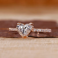 Diamondrensu AU handmade heart cut diamond ring.