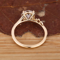 Pave round old European cut ring nature style.