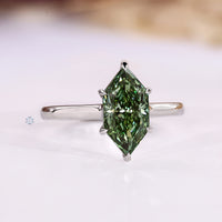 Dutch marquise ring six claw prong setting.