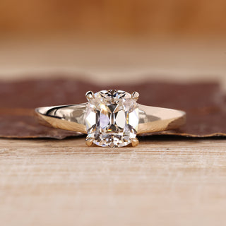 Cushion Old European Cut Ring solitaire style design.
