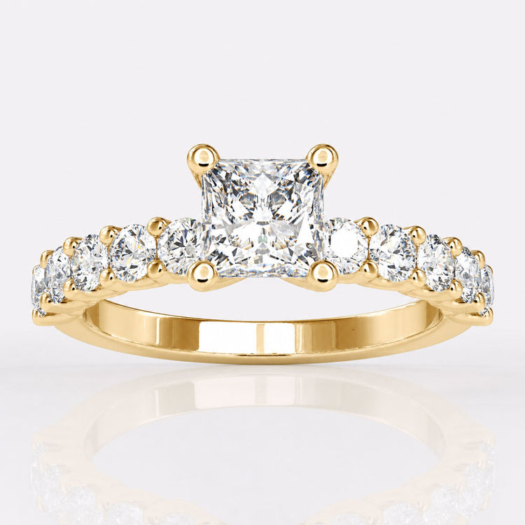 2 Carat Princess Cut Diamond Engagement Ring