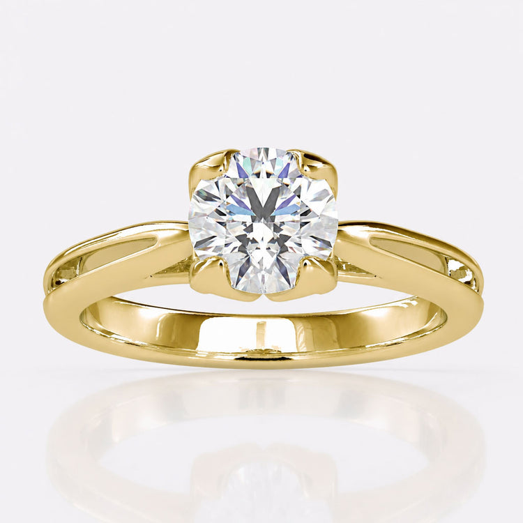 Petal Setting Engagement Ring
