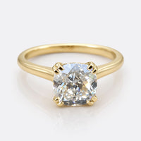Double Claw Prong 1.63 CT Cushion Divine Solitaire Engagement Ring