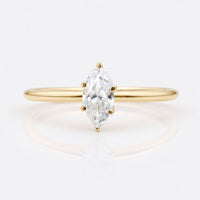 Marquise Cut Moissanite Classic Comfort Fit Ring