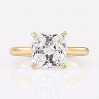 Infinity Symbol Ring, 2.20 CT Cushion Rensu Cut Moissanite Solitaire Engagement Ring
