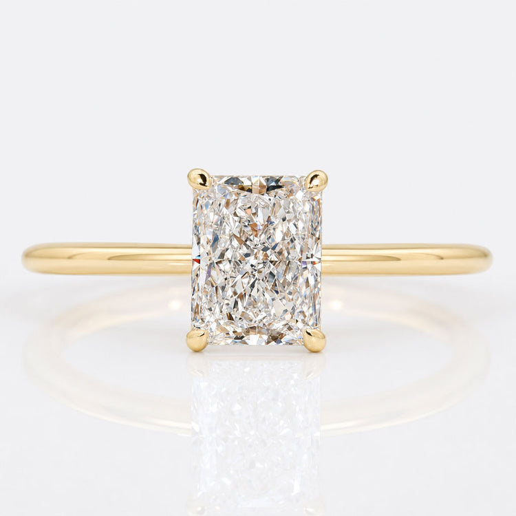 Radiant Cut Lab-Grown Diamond Solitaire Ring 0.5 – 3 CT